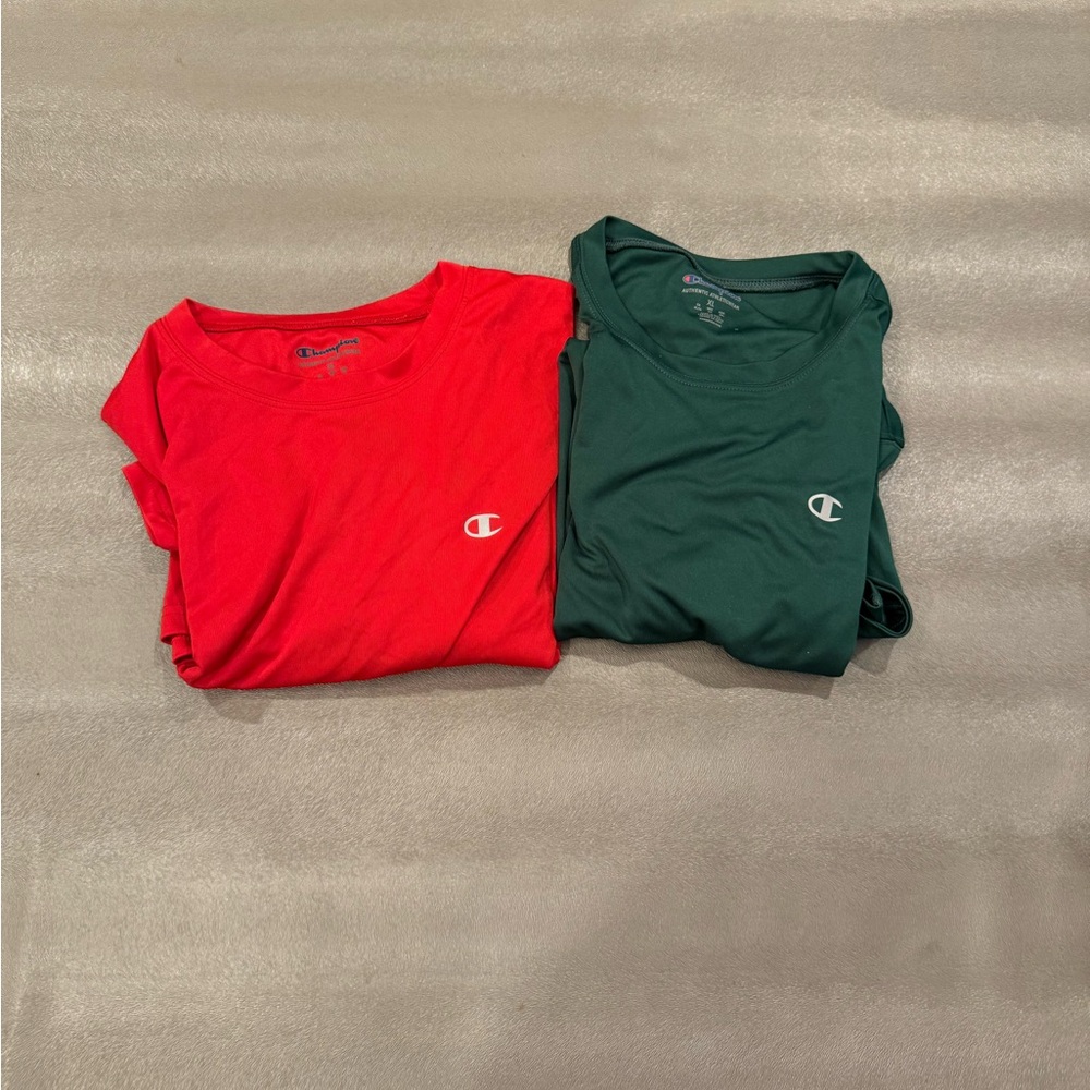 Champion Red Athletic T-Shirt, 2 shirt bundle. Size XL
